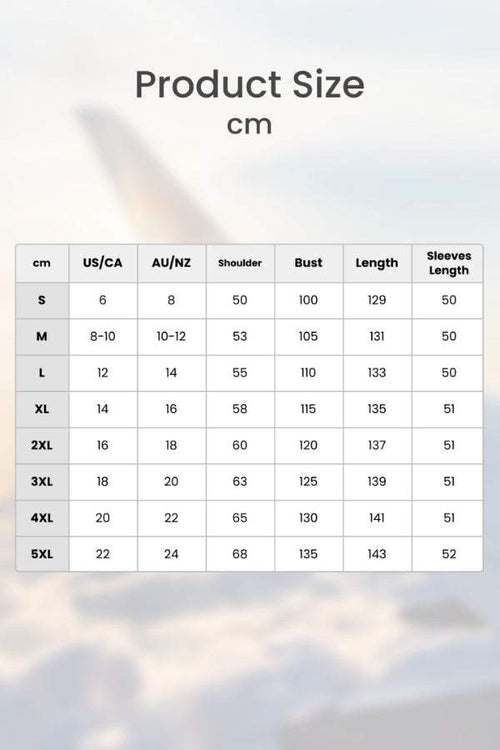 Bohemian maxi dress in breathable temp-controlled cotton with body-balance cut, shallow V-neck, wrist-length sleeves, and plus sizes up to 5XL.