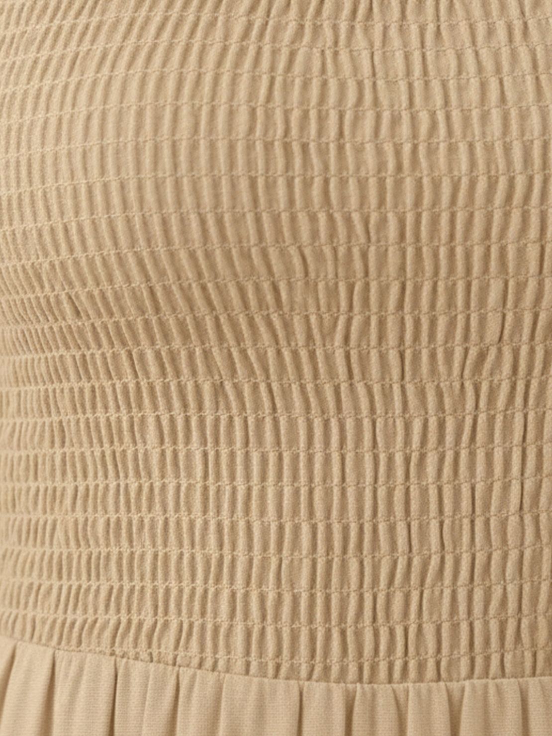 Smocked sleeveless maxi dress with tiered skirt and scoop neckline in lightweight fabric