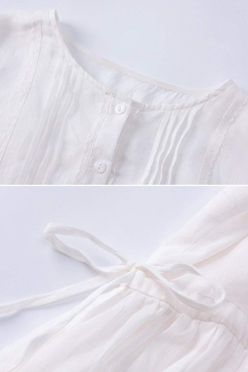 100% Linen Coastal Shift Dress TOSCANA