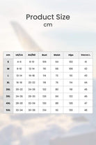 Size chart for Everyday Fashion Loose-Fit two-piece matching set showing measurements in cm for bust, waist, hips, and sleeves across sizes S to 5XL