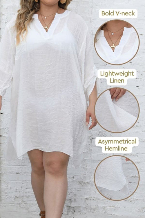 Naturally Beautiful: Airy V-neck Tunic