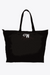 Black waterproof travel bag with sturdy handles and spacious interior for versatile packing