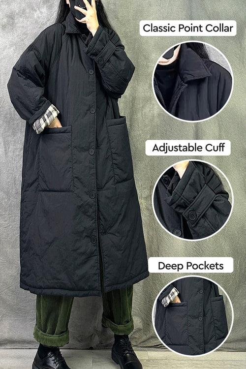 Plus Size Oversized Windbreaker Parka