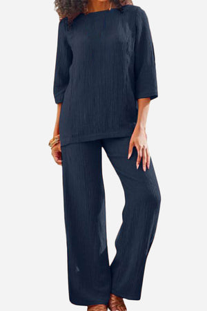 Elegant Textured Two-Piece Set