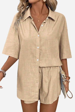Coastal Linen Cotton Two Piece Set
