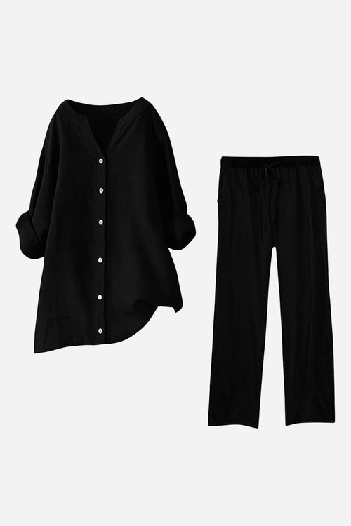 100% Cotton Travel-Ready Two Piece Set