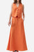Cotton-Linen Blend Mediterranean Sunset Two-Piece