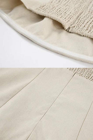 100% Cotton Linen “Dolce Vita” Strapless Dress