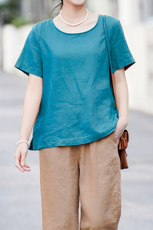 100% Pure Linen Breathable Classic Shirt