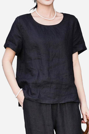 100% Pure Linen Breathable Classic Shirt