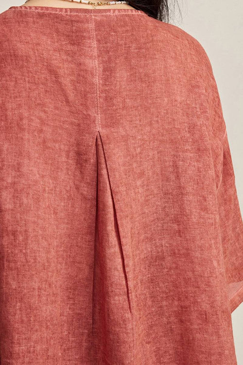 100% Linen Stone-Washed Sunset Breezy Set