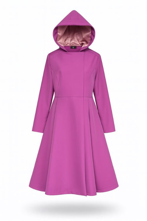 Water-Repellent Rain & Shine A-Line Hooded Raincoat