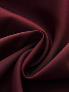 Slimming V-neck midi dress with button-front, ruffle cuffs, and A-line skirt in wrinkle-resistant fabric