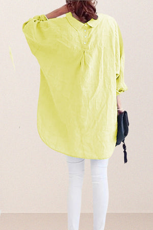 Oversized 100% Cotton Linen Shirt