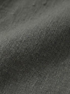 Close-up of gray cotton dress fabric texture showing lightweight breathable weave