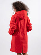 Water-resistant oversized hooded windbreaker rain jacket for outdoor activities