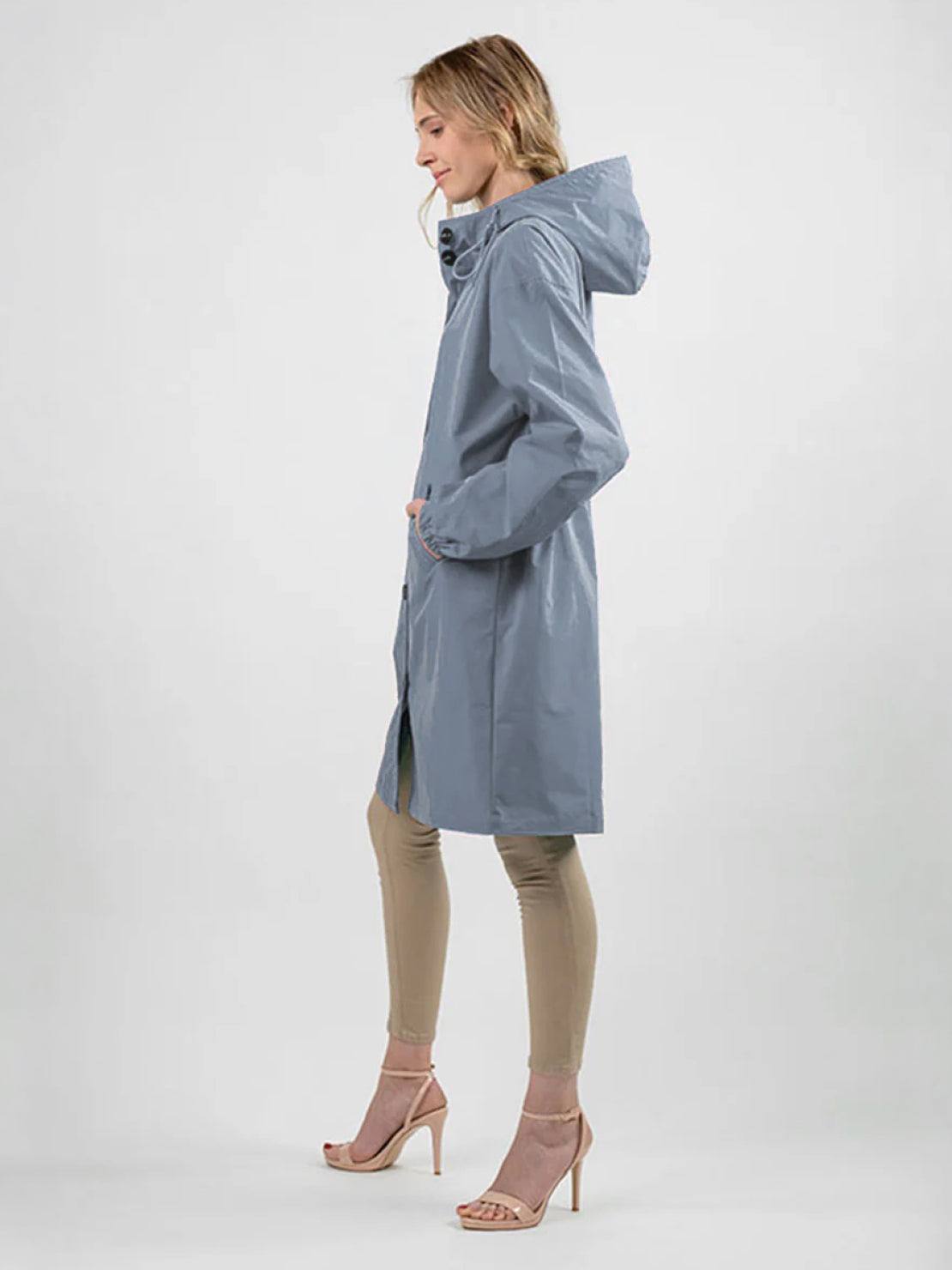 water-resistant oversized hooded windbreaker rain jacket for outdoor activities