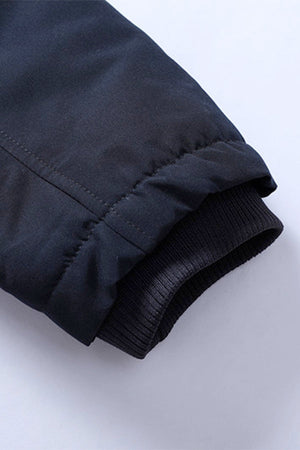 Thick Long-Sleeve Zipper Overcoat