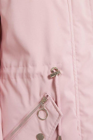 Thick Long-Sleeve Zipper Overcoat