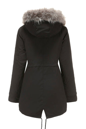 Fur Collar Fleece Coat