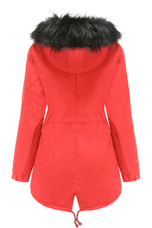 Fur Collar Fleece Coat